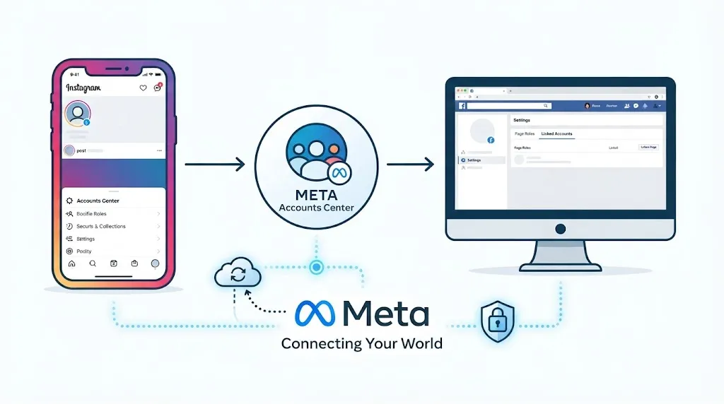 Add an Admin Through Meta Accounts Center