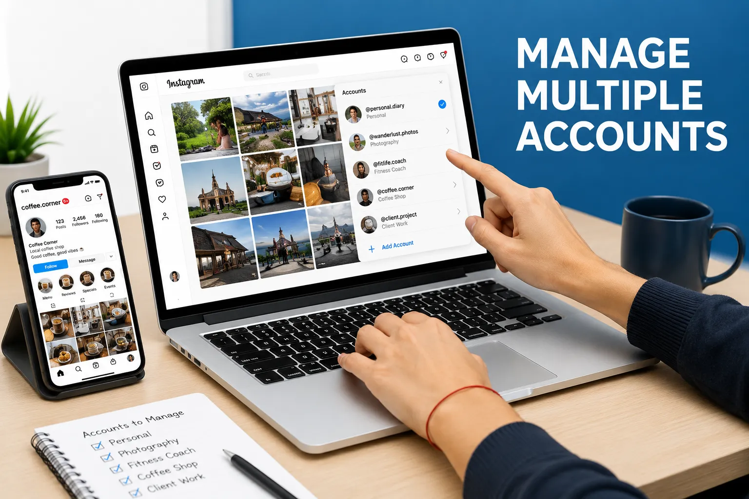 Managing multiple Instagram accounts with SocialRouter