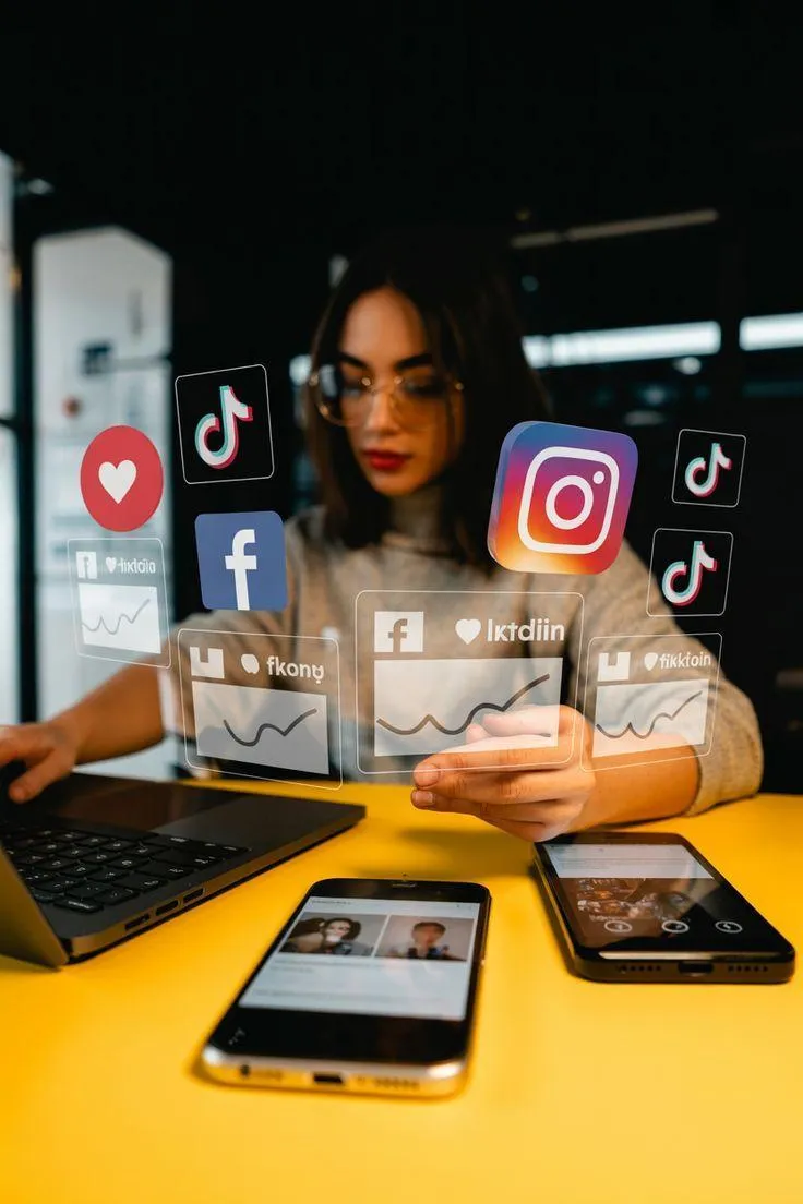Social media icons for different platforms